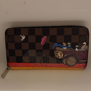 Louis Vuitton Damier Wallet with Design